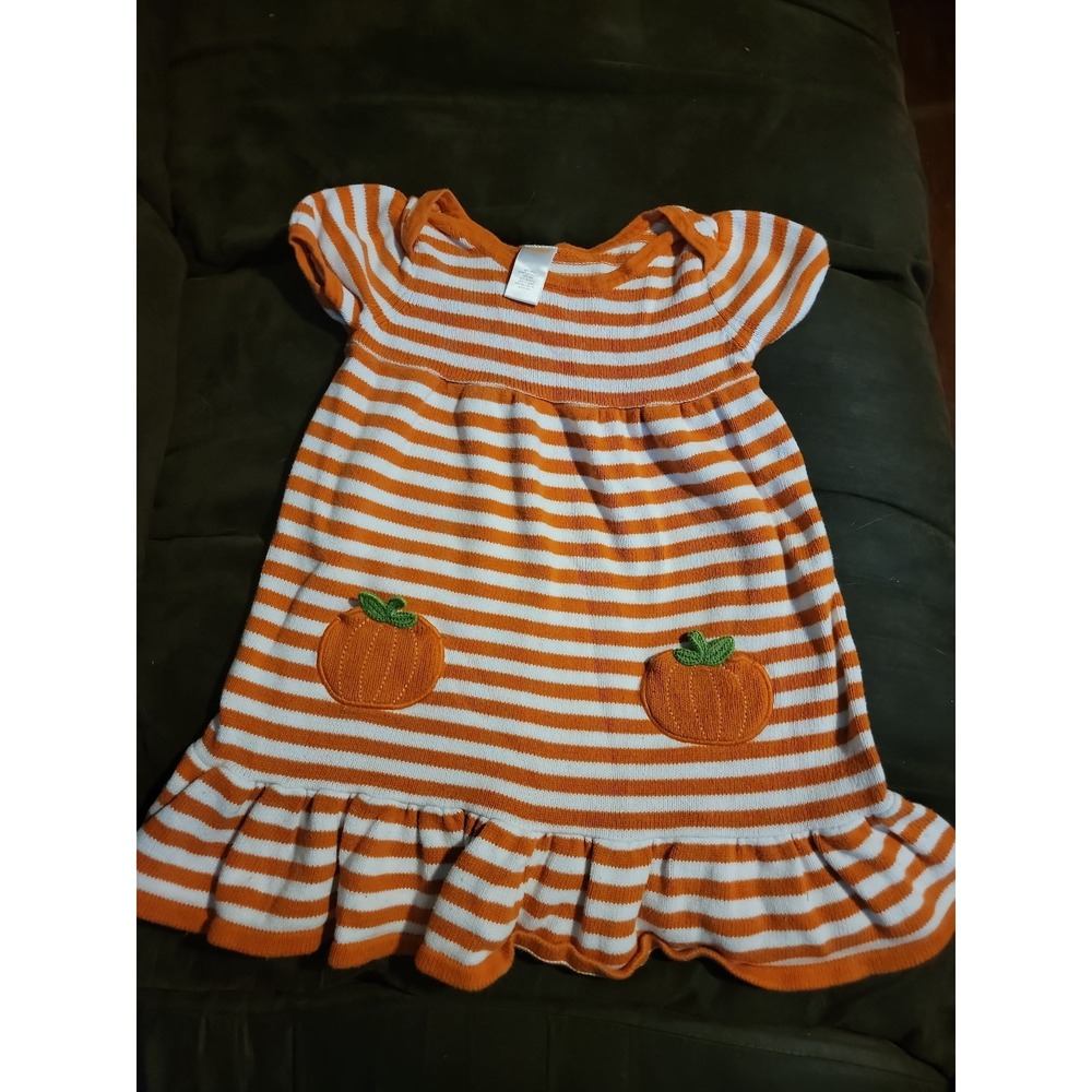 Gymboree stylish corgi pumpkinβ fall Halloween sweater dress size 5t